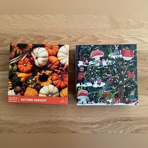 Autumn Harvest and Festive Winter Puzzle Set